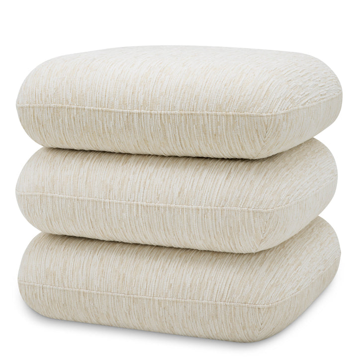 Stool Greenwich Pelton Jacquard Off-White The Met x Eichholtz Eichholtz