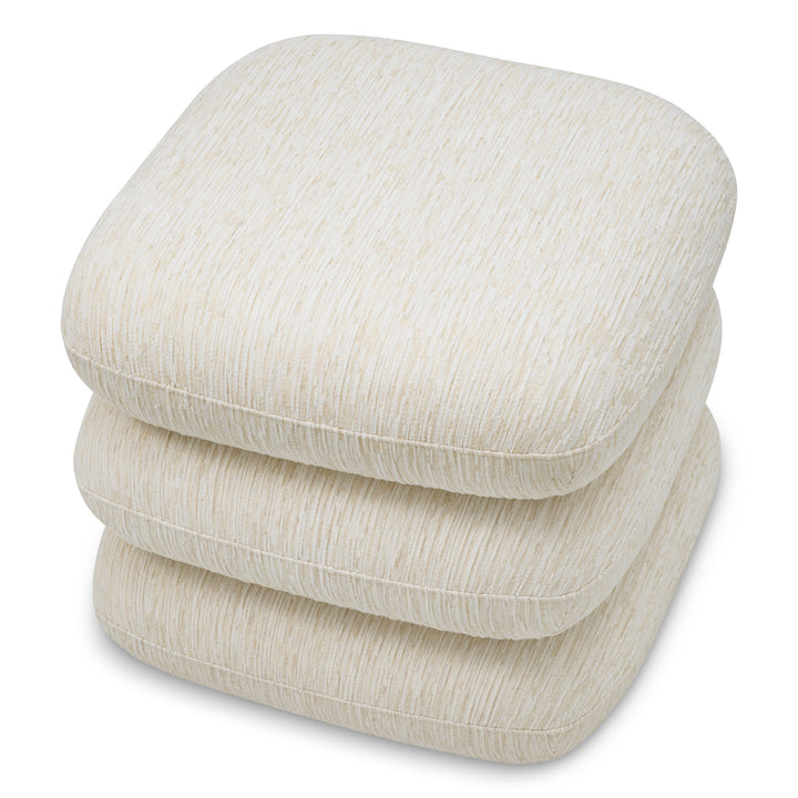 Stool Greenwich Pelton Jacquard Off-White The Met x Eichholtz Eichholtz
