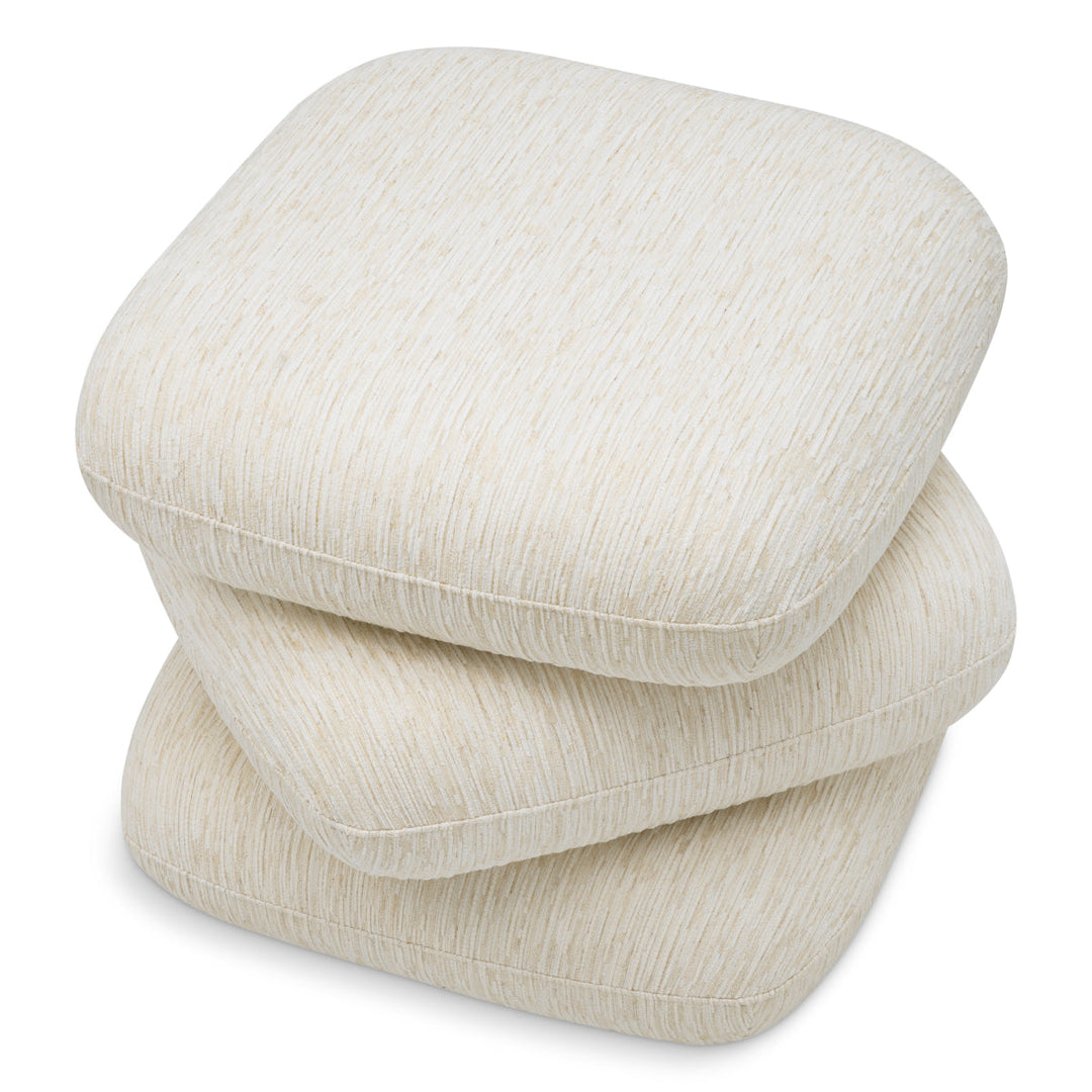 Stool Greenwich Pelton Jacquard Off-White The Met x Eichholtz Eichholtz