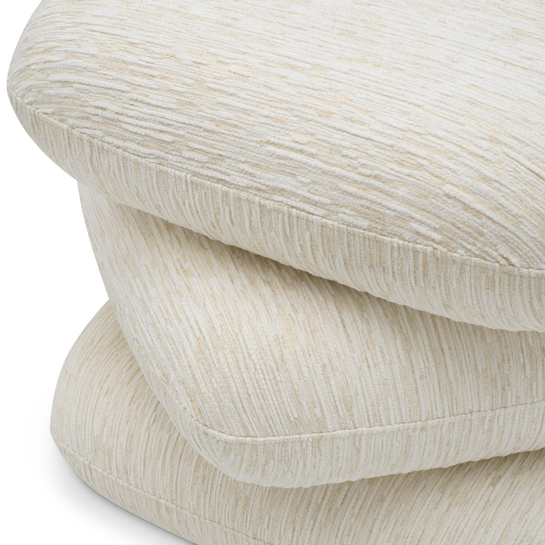 Stool Greenwich Pelton Jacquard Off-White The Met x Eichholtz Eichholtz