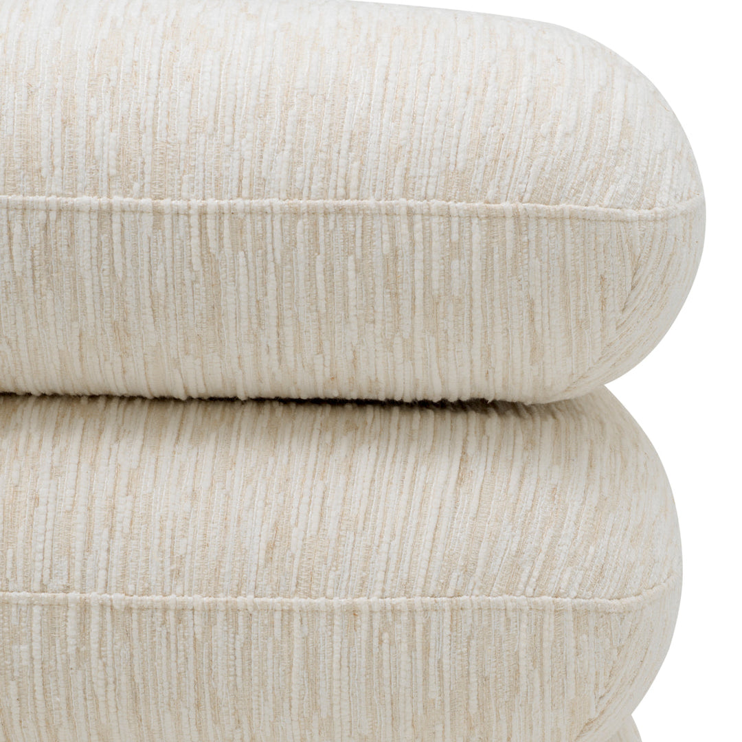 Stool Greenwich Pelton Jacquard Off-White The Met x Eichholtz Eichholtz