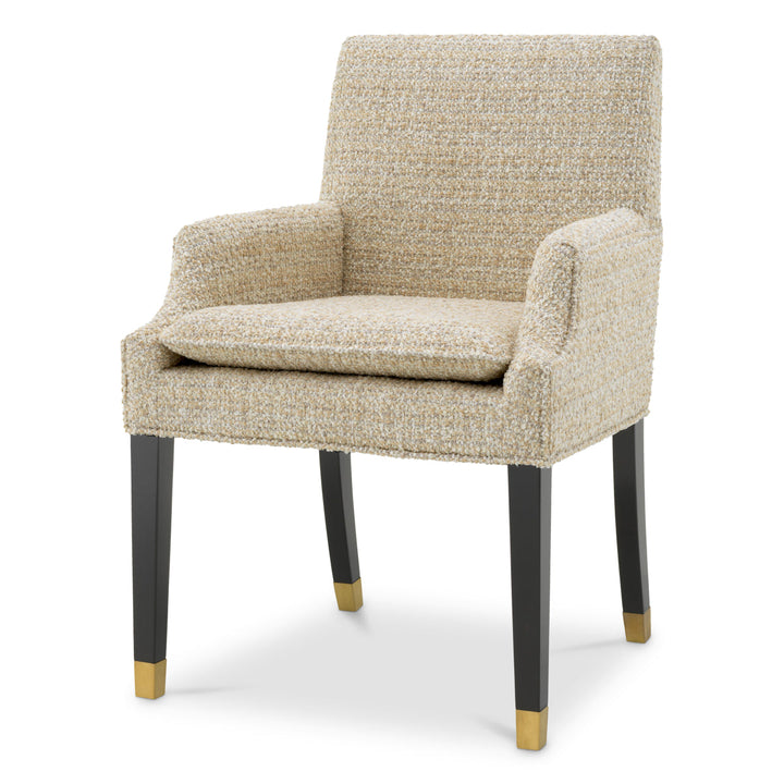 Dining Chair Clayton Winslow Chenille Beige The Met x Eichholtz Eichholtz