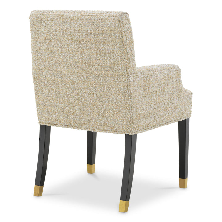 Dining Chair Clayton Winslow Chenille Beige The Met x Eichholtz Eichholtz