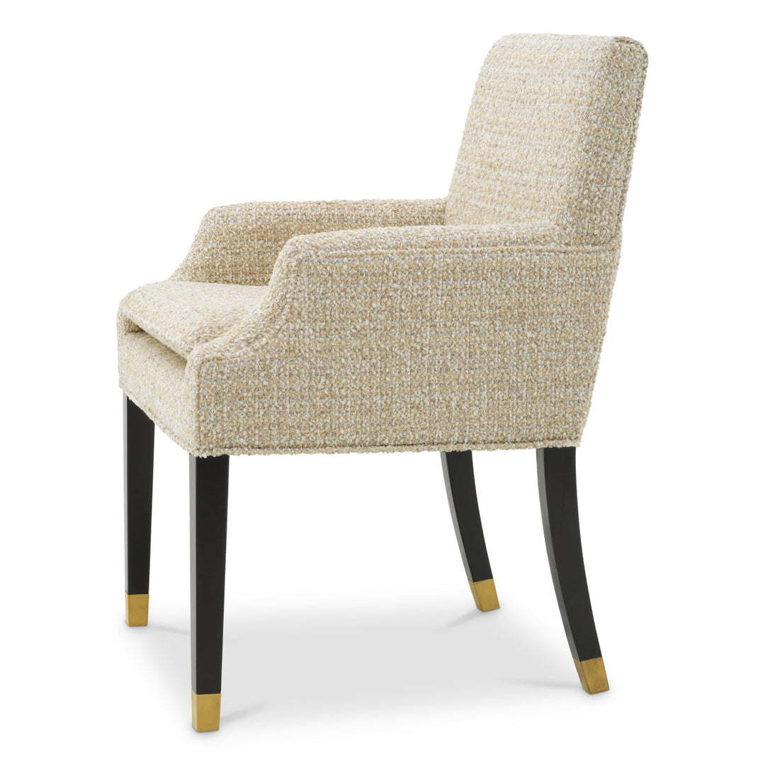Dining Chair Clayton Winslow Chenille Beige The Met x Eichholtz Eichholtz