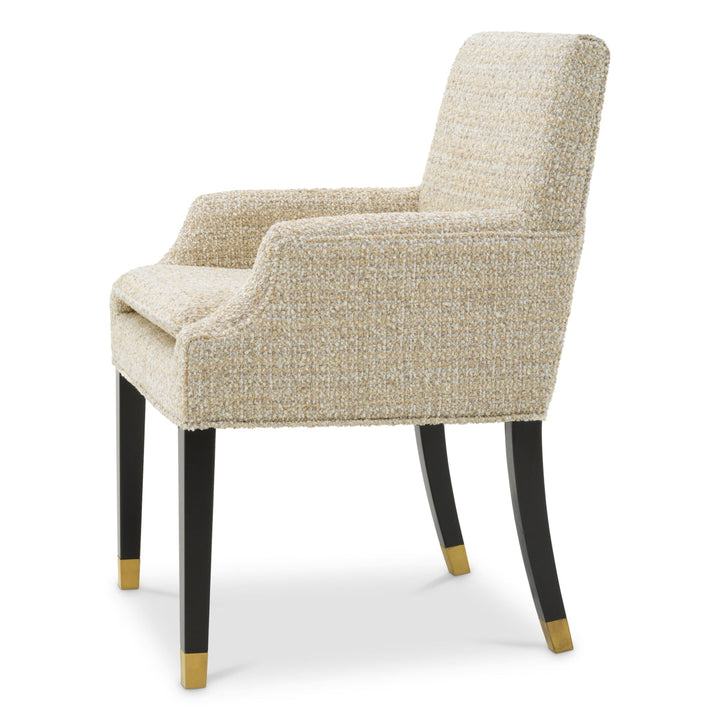 Dining Chair Clayton Winslow Chenille Beige The Met x Eichholtz Eichholtz