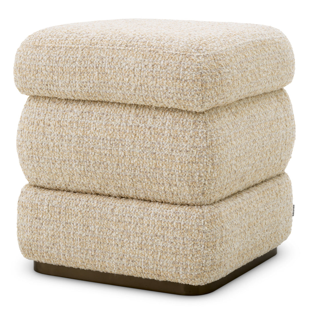 Stool Fifth Winslow Chenille Beige The Met x Eichholtz Eichholtz