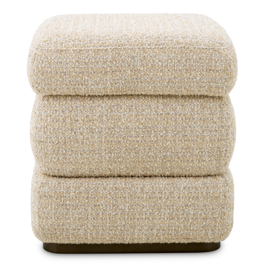 Stool Fifth Winslow Chenille Beige The Met x Eichholtz Eichholtz