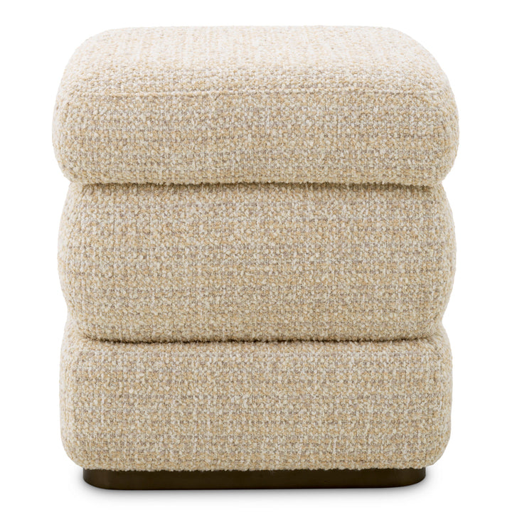 Stool Fifth Winslow Chenille Beige The Met x Eichholtz Eichholtz