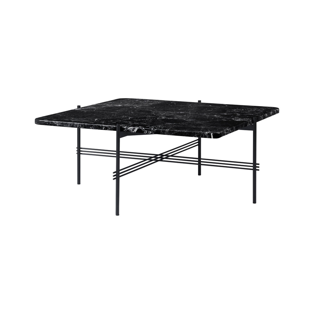 TS Square Coffee Table Tables Gubi Black Marquina Marble Medium: 31.5 in width