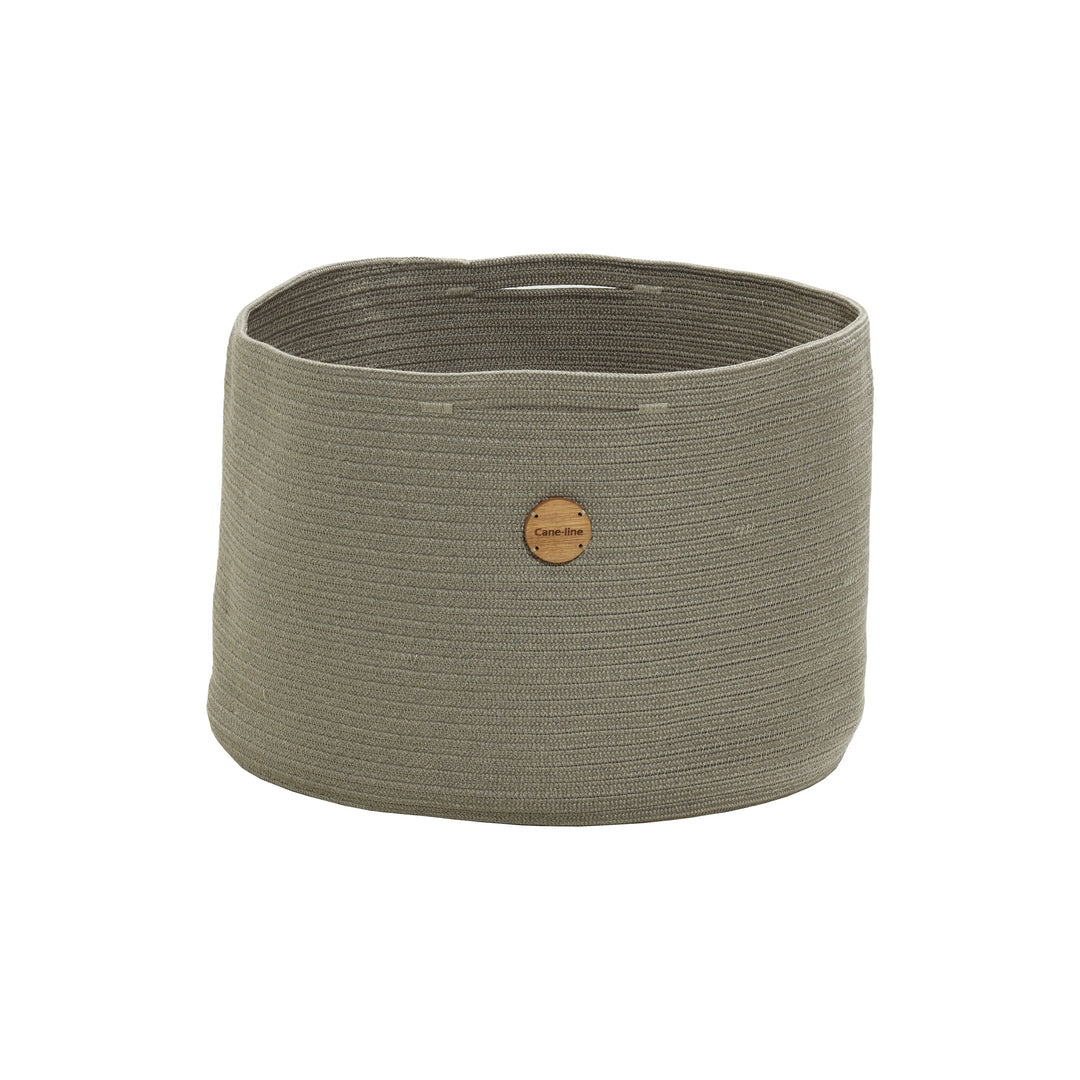 Soft Rope Basket With Handle Decor Cane-line Taupe Cane-Line Soft Rope Large: 19.7 in diameter