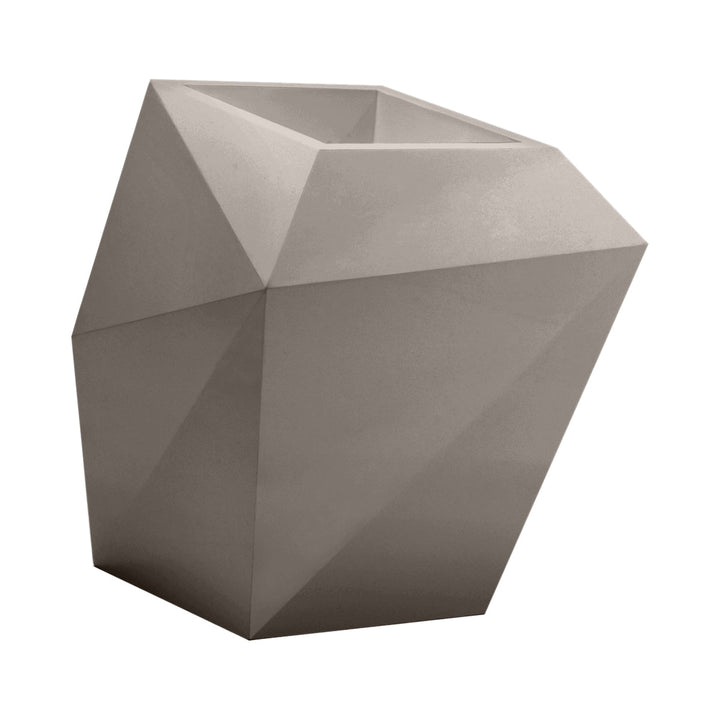 Faz XL Planter Outdoor Vondom Taupe Medium: 25 in W x 27.5 in H 