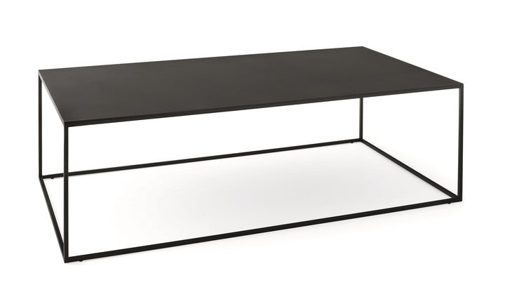 Thin Metal Rectangular Coffee Table End Table Calligaris