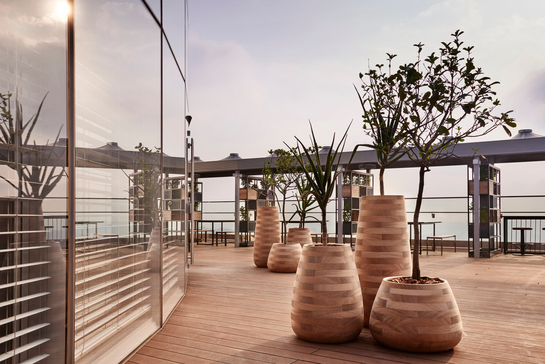 Tuber Wood Planter – Small Outdoor Planters Indigenus