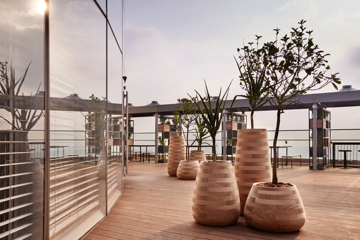 Tuber Wood Planter – Small Outdoor Planters Indigenus