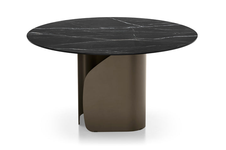 Twins Round Dining Table with Your Choice of Top Calligaris
