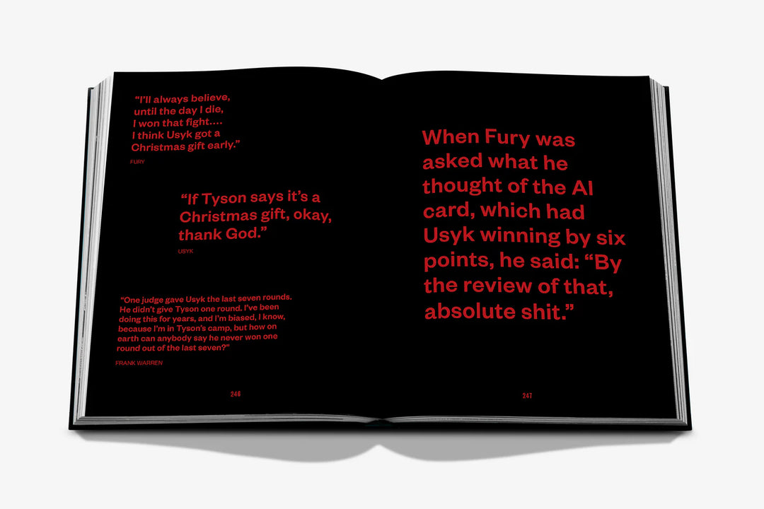 Undisputed: Usyk vs. Fury Book Print Books Assouline