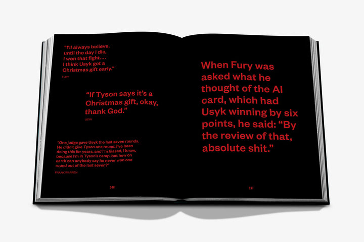 Undisputed: Usyk vs. Fury Book Print Books Assouline