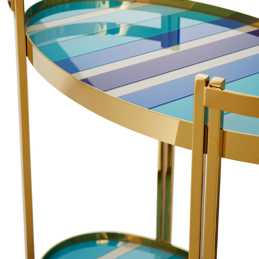 Ultramarine Bar Cart Jonathan Adler