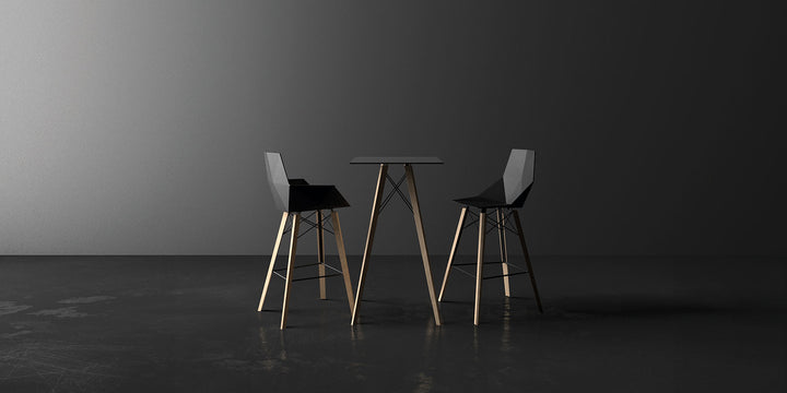 Faz Wood Square High Table Outdoor Vondom