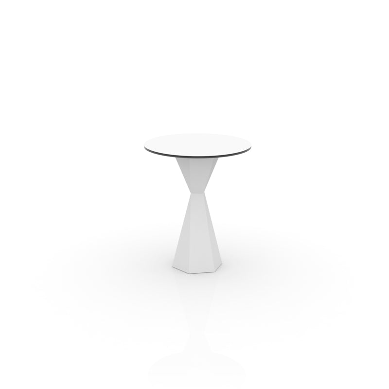 VERTEX Round Dining table Outdoor Vondom VERTEX TABLE Ø60 HPL (51010) HPL BLACK EDGE Basic