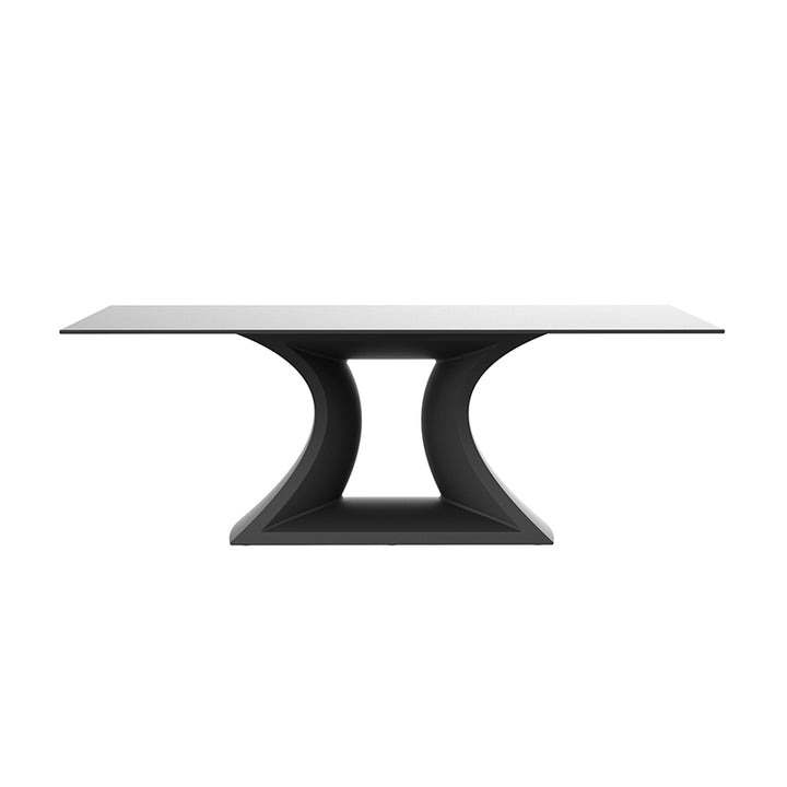 REST DINING TABLE Outdoor Vondom REST TABLE 200x100x76 HPL BLACK EDGE Basic