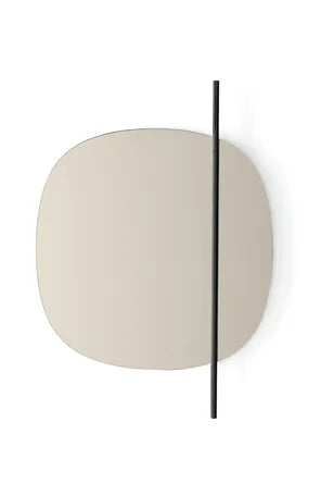 Vanity Mirror Matt Black Square  Calligaris   
