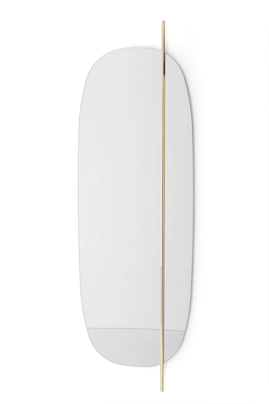 Vanity Mirror Bronze Mirror Polished Brass Long  Calligaris   