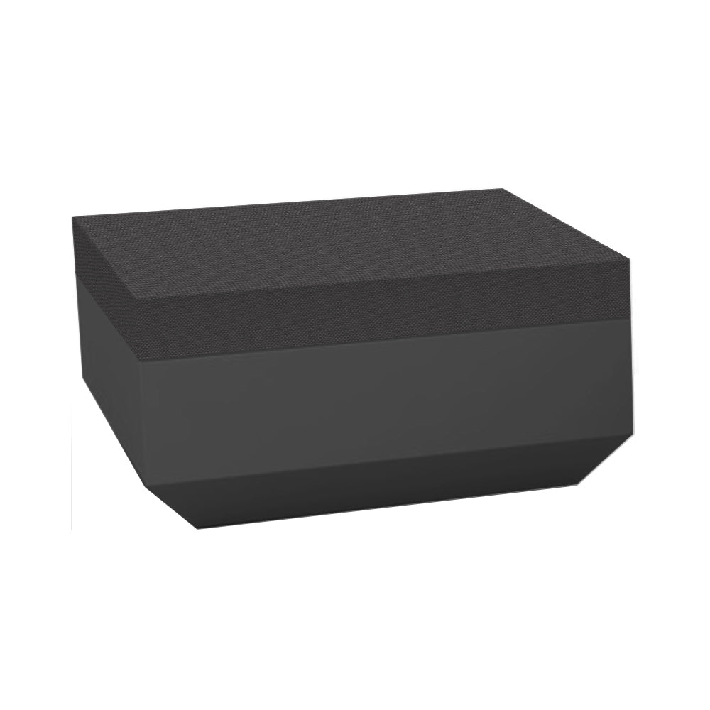 Vela Ottoman Outdoor Vondom Anthracite / Crevin Anthracite 1311 Large: 31.5 in width