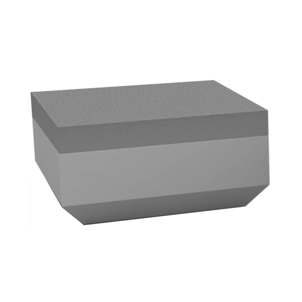 Vela Ottoman Outdoor Vondom Steel / Crevin Steel 1309 Large: 31.5 in width