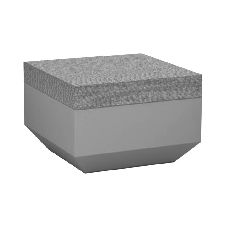 Vela Ottoman Outdoor Vondom Steel / Crevin Steel 1309 Medium: 23.5 in width