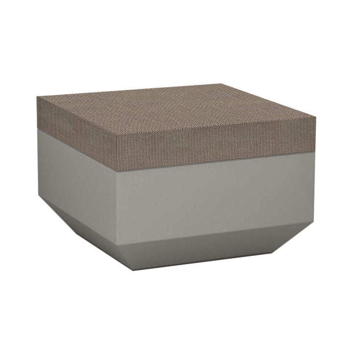 Vela Ottoman Outdoor Vondom Taupe / Glad Terra 1039 Medium: 23.5 in width