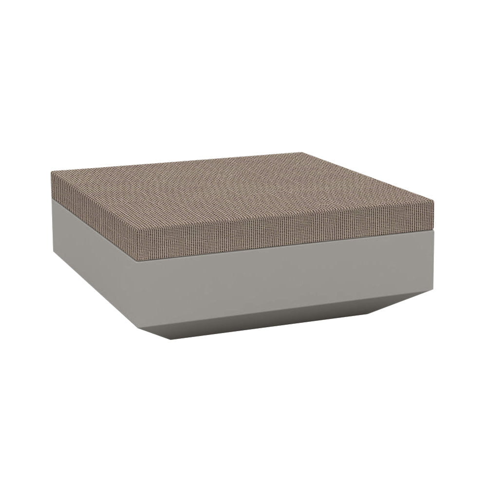 Vela Ottoman Outdoor Vondom Taupe / Glad Terra 1039 XLarge: 39.25 in width