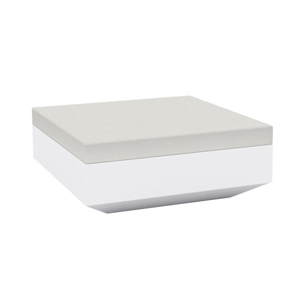 Vela Ottoman Outdoor Vondom White / Crevin White 1308 XLarge: 39.25 in width