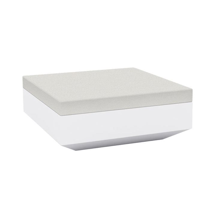 Vela Ottoman Outdoor Vondom White / Crevin White 1308 XLarge: 39.25 in width