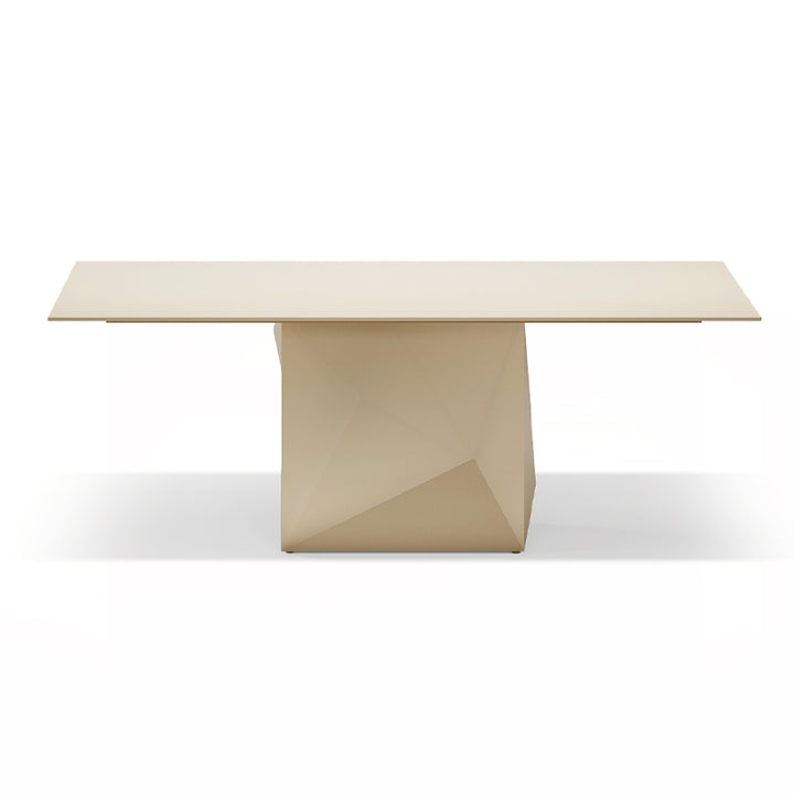 FAZ Dining table Outdoor Vondom Small: 200x100x74 cm HPL BLACK EDGE Basic