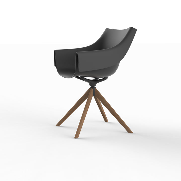 MANTA WOODEN SWIVEL ARMCHAIR (Set of 2) Outdoor Vondom