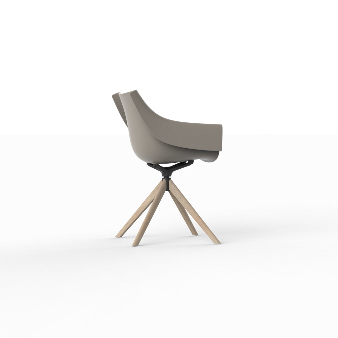 MANTA WOODEN SWIVEL ARMCHAIR (Set of 2) Outdoor Vondom