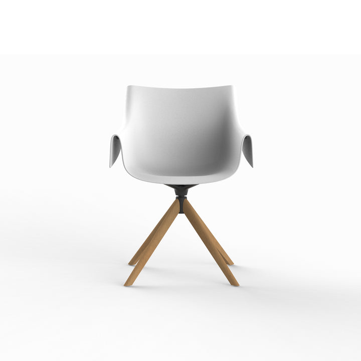 MANTA WOODEN SWIVEL ARMCHAIR (Set of 2) Outdoor Vondom