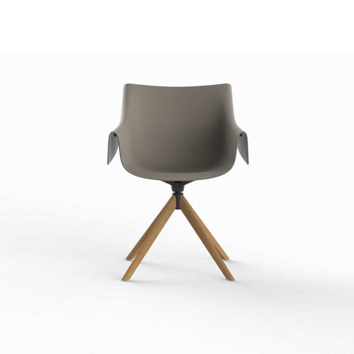 MANTA WOODEN SWIVEL ARMCHAIR (Set of 2) Outdoor Vondom