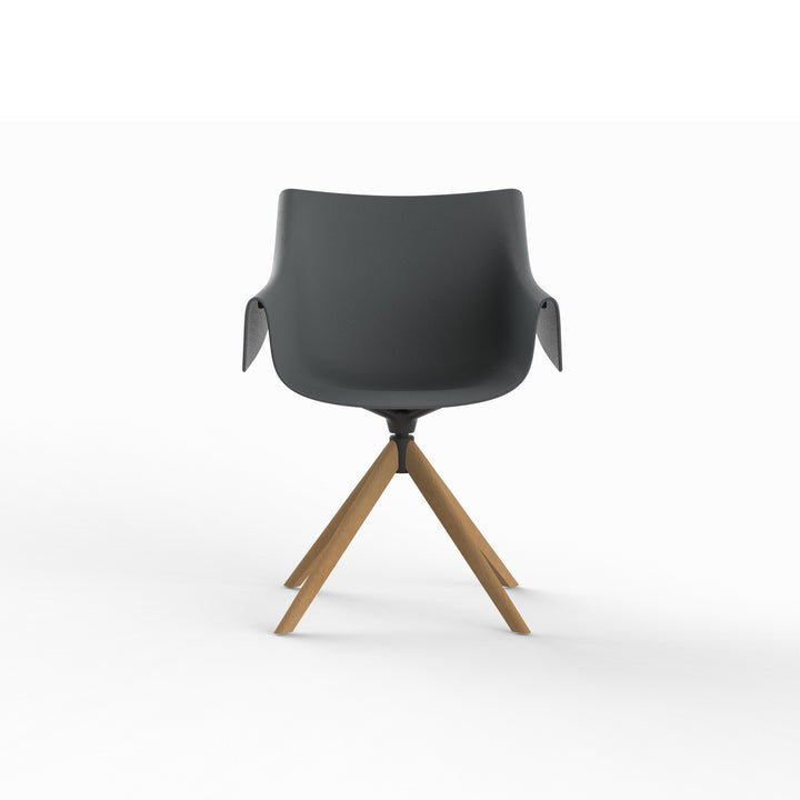 MANTA WOODEN SWIVEL ARMCHAIR (Set of 2) Outdoor Vondom