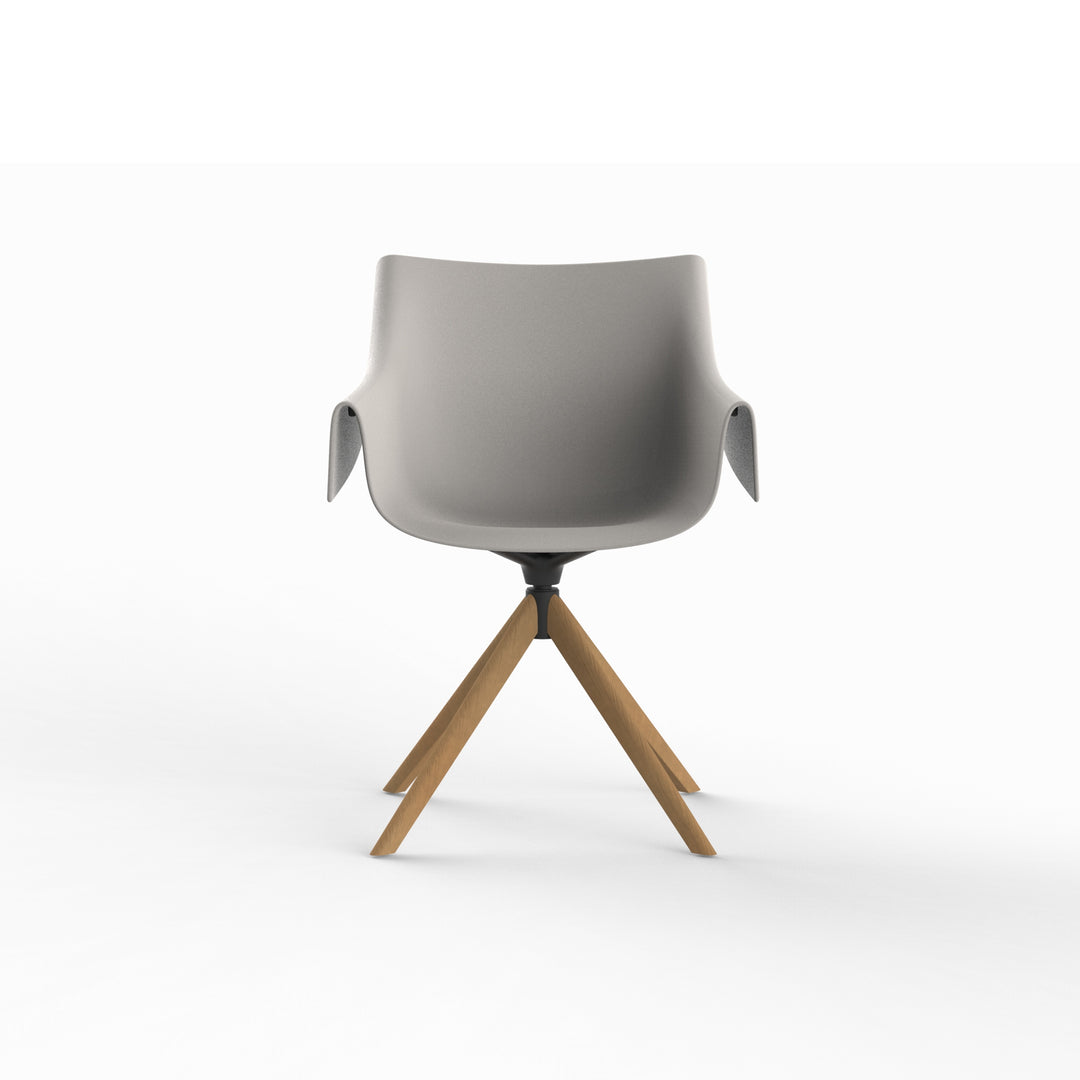 MANTA WOODEN SWIVEL ARMCHAIR (Set of 2) Outdoor Vondom