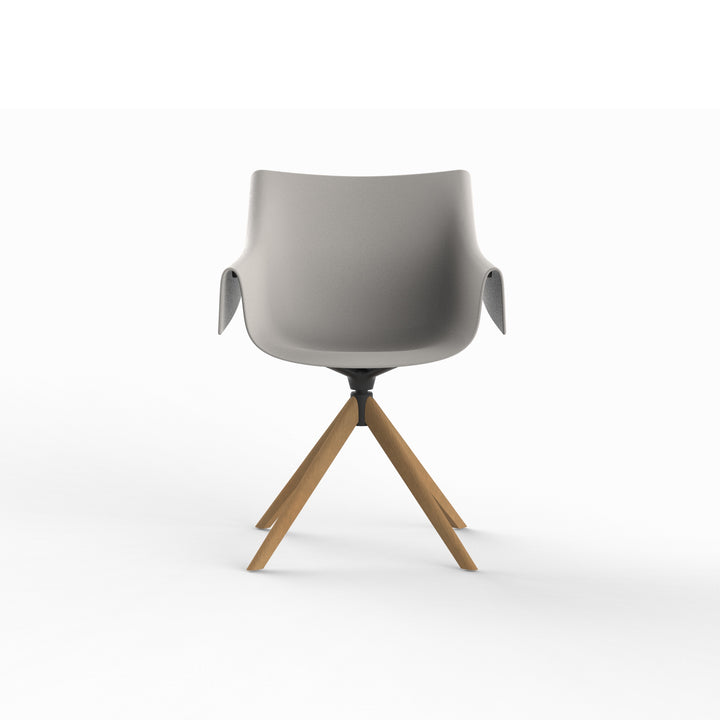 MANTA WOODEN SWIVEL ARMCHAIR (Set of 2) Outdoor Vondom