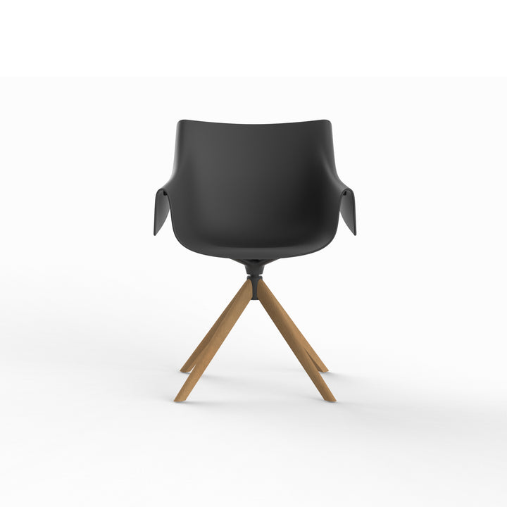MANTA WOODEN SWIVEL ARMCHAIR (Set of 2) Outdoor Vondom