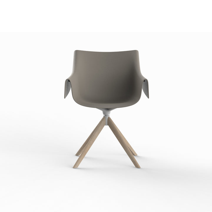 MANTA WOODEN SWIVEL ARMCHAIR (Set of 2) Outdoor Vondom
