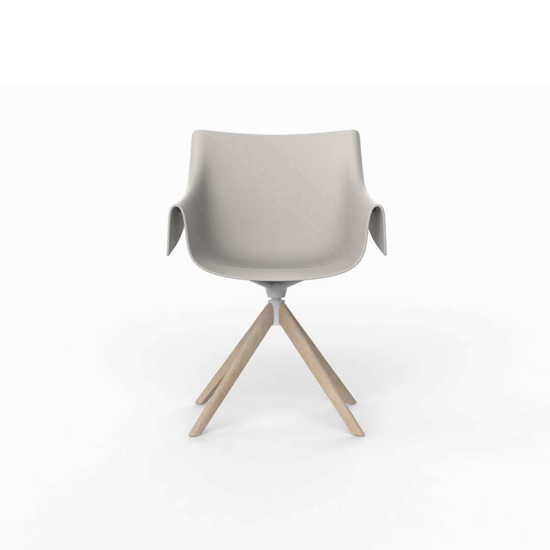 MANTA WOODEN SWIVEL ARMCHAIR (Set of 2) Outdoor Vondom