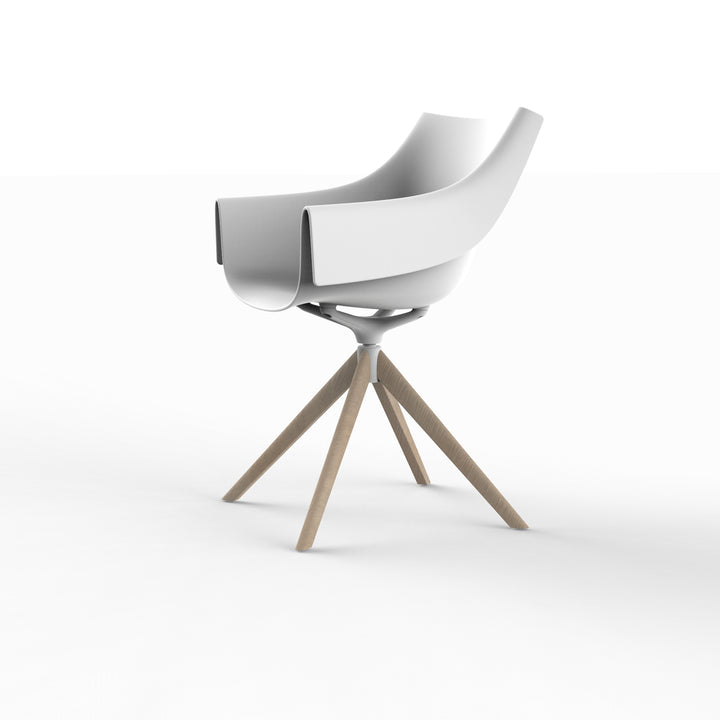 MANTA WOODEN SWIVEL ARMCHAIR (Set of 2) Outdoor Vondom