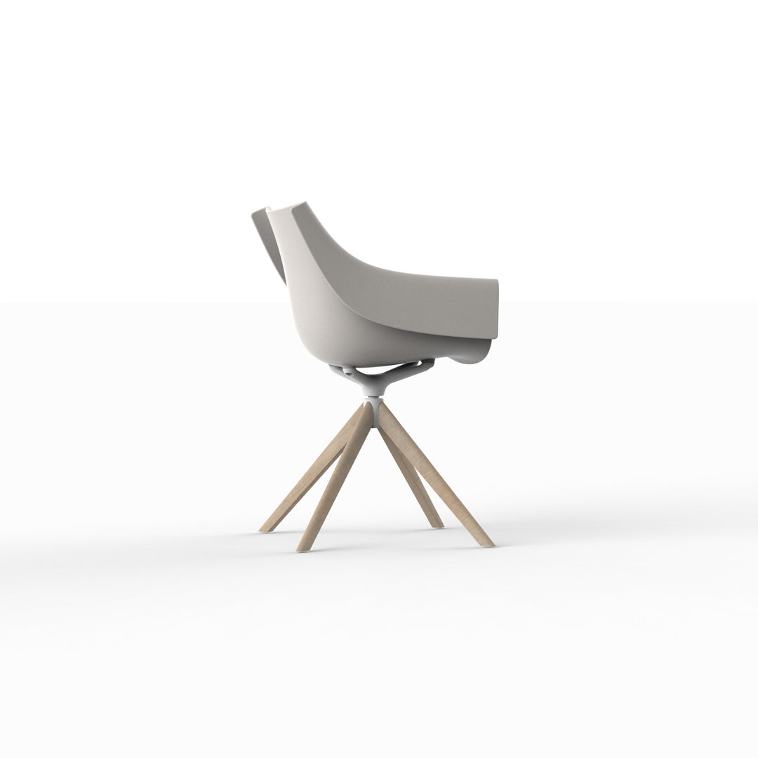 MANTA WOODEN SWIVEL ARMCHAIR (Set of 2) Outdoor Vondom