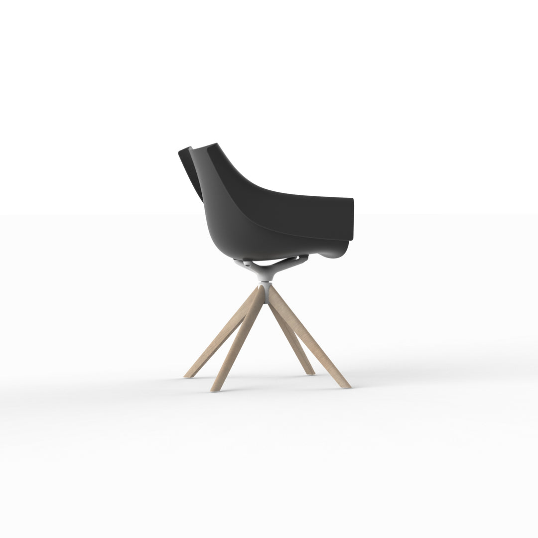 MANTA WOODEN SWIVEL ARMCHAIR (Set of 2) Outdoor Vondom