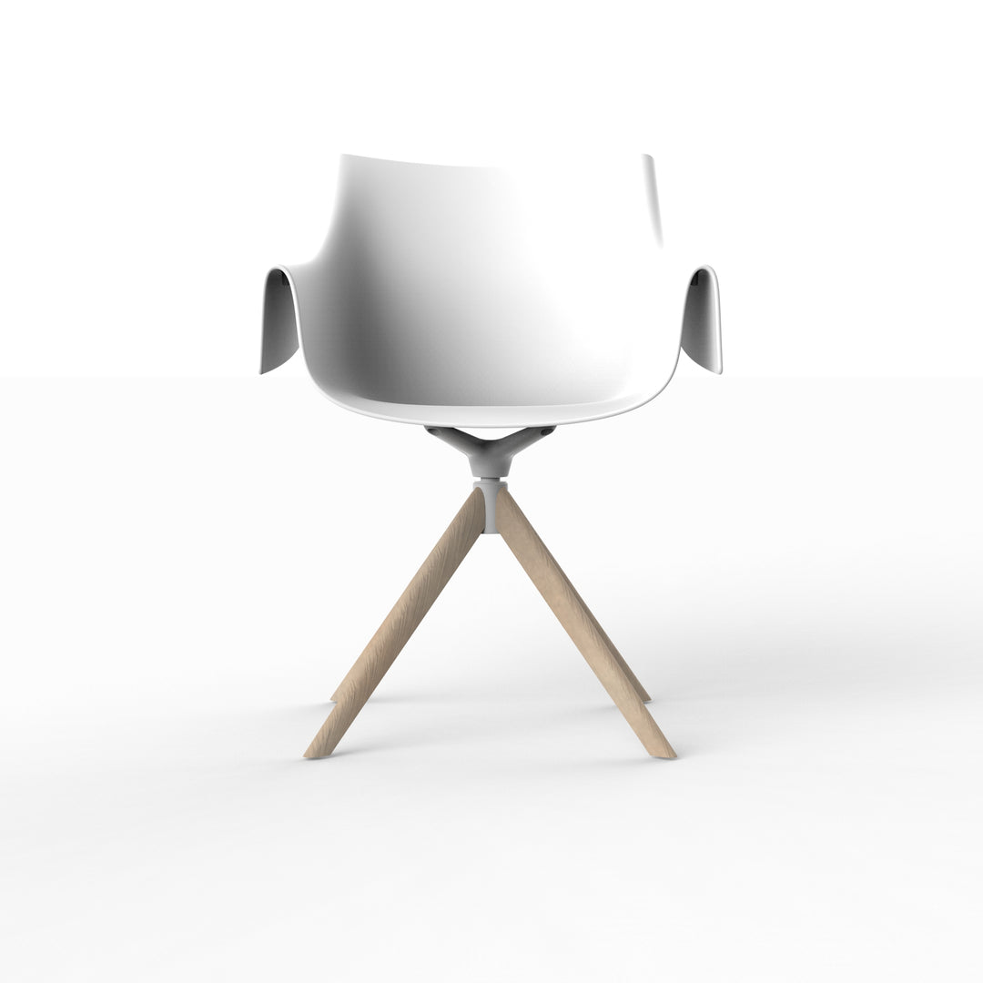 MANTA WOODEN SWIVEL ARMCHAIR (Set of 2) Outdoor Vondom