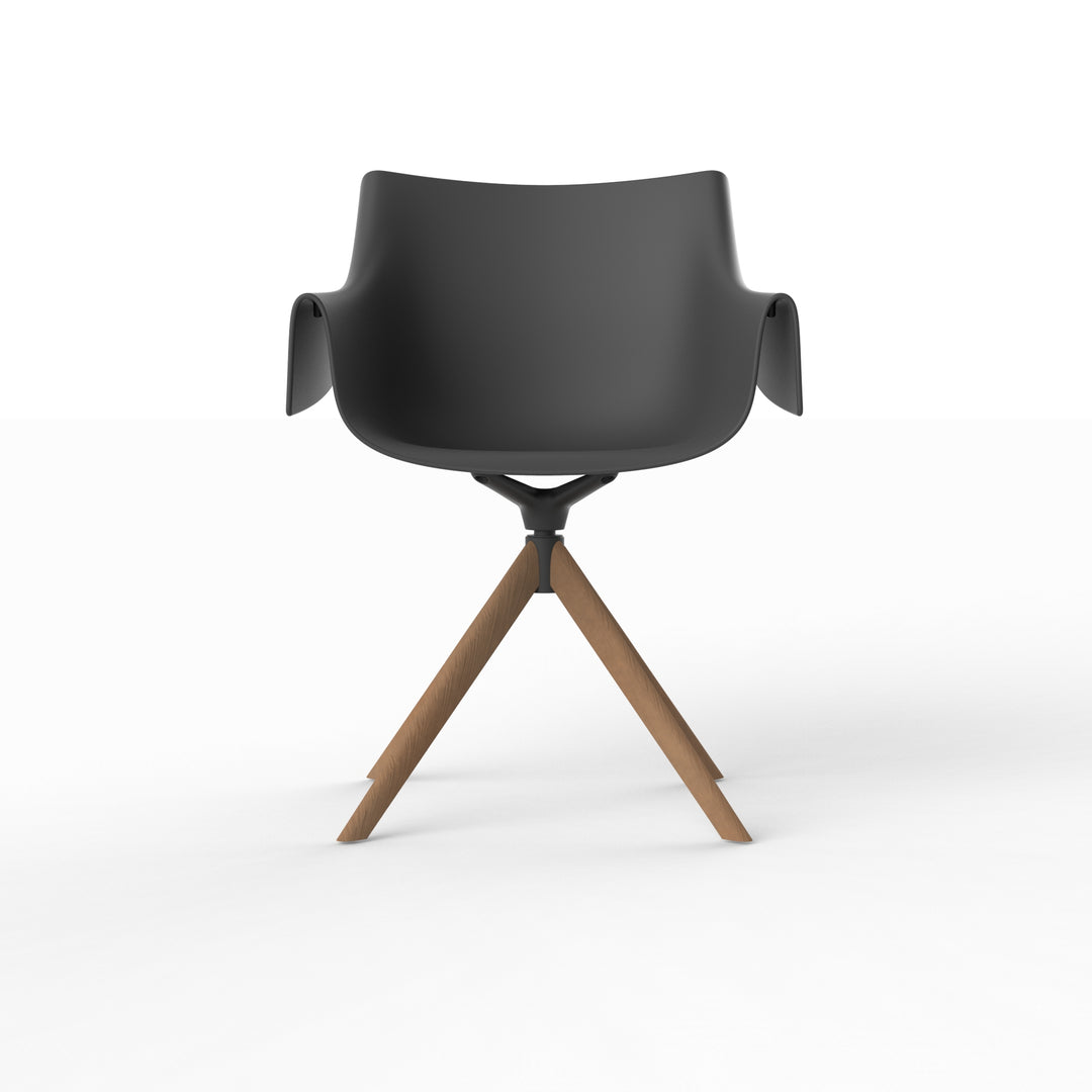MANTA WOODEN SWIVEL ARMCHAIR (Set of 2) Outdoor Vondom